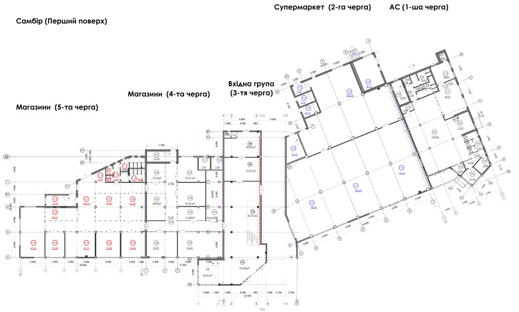 План 1 поверху. Gray Plaza Самбір. Збудував ТГК Парк
